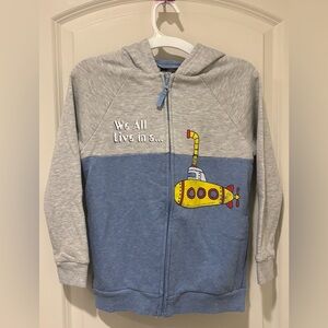Kids Beatles Hoodie - Yellow Submarine image and lyrics